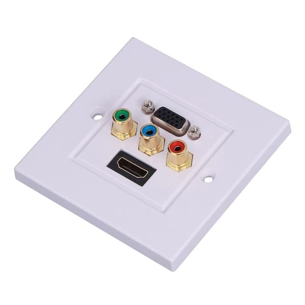 VGA + högupplöst multimedia-gränssnitt + 3RCA väggplatta KLB