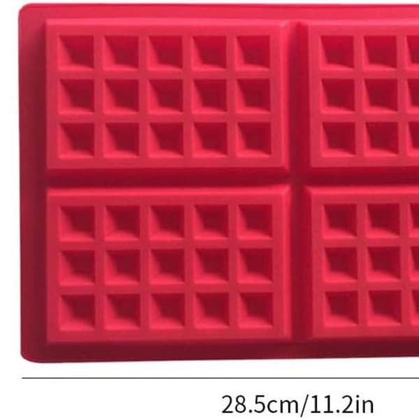 Non-stick silikagel vaffelform bakeverktøy - 4 hulrom