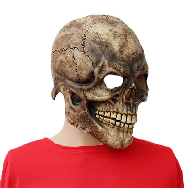 Halloween-mask cosplay dödskalle latex konstig huvud