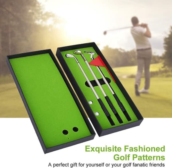 VGEBY Golfpenna Golfbollar Set, Mini Desktop Golfbollpenna Present Golfpennor