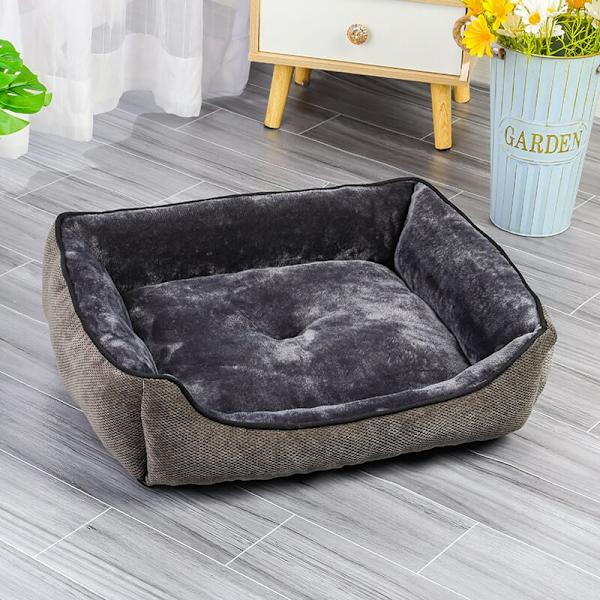 Hundeseng, Hundeseng til små hunde, Vaskbar blød hundepude, Skridsikker katteseng Hundeseng kan rumme op til 9 kg kæledyr (50x40x13cm) KLB