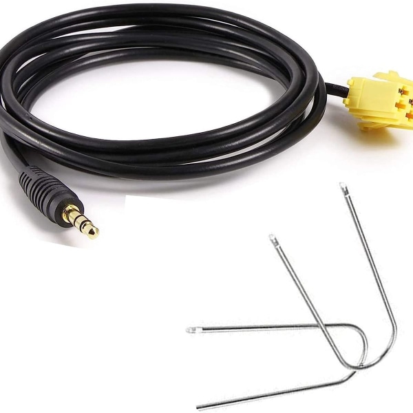 Extra kabeluttag 3,5 mm Aux Aux-kabel för bil med KLB