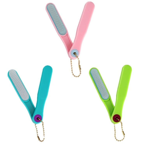 3 stk. slibning og polering nano glas negleslibere - 2 i 1 blå