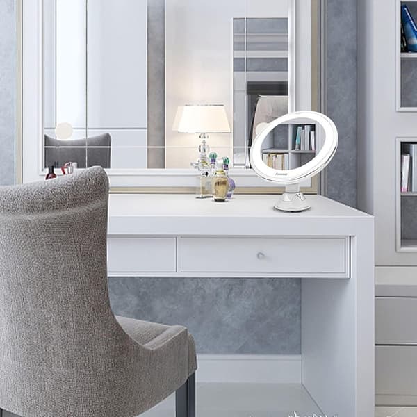 Miroir CosmeticLED med lys og 10x forstørrelse