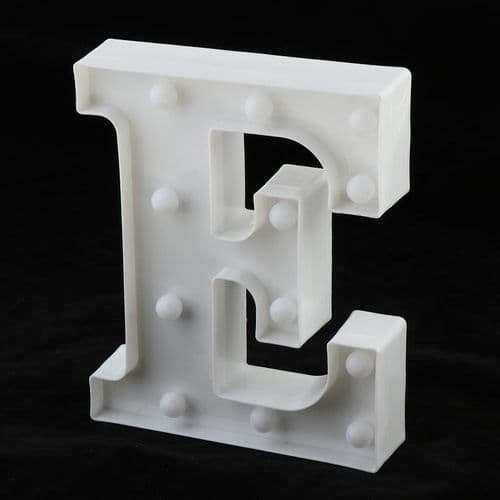 Dekorativ LED-bokstavsskylt med belysning E A 22 x 18 x 4 cm