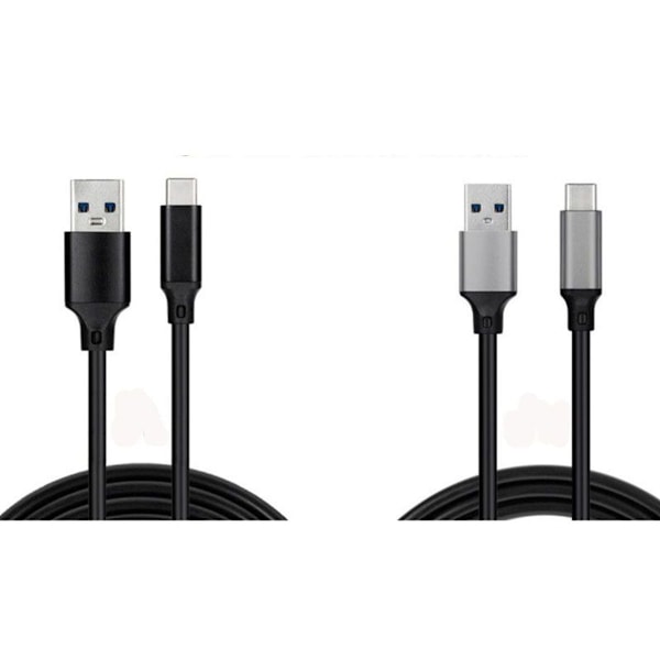 Hurtiglading kabel Type-C datakabel 10G 3A høy strøm grå