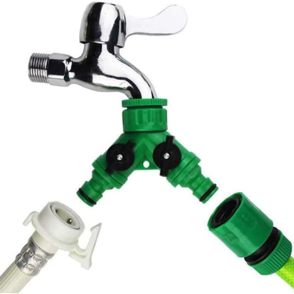 2-vägs trädgårdsslangdelare Splitter Adapter KLB