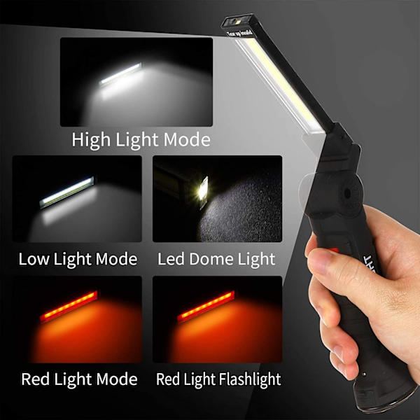 LED-arbejdslys, fars dags gaver til far, mand, mænd - genopladelige arbejdslys, perfekte fars dags gaver fra søn, datter, kone