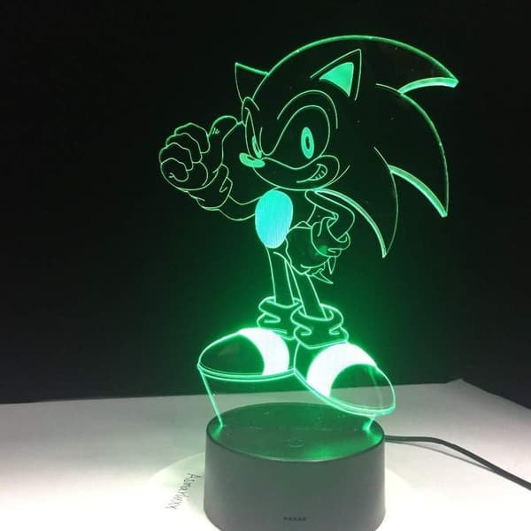 Sonic the Hedgehog 3D LED-bordslampa KLB