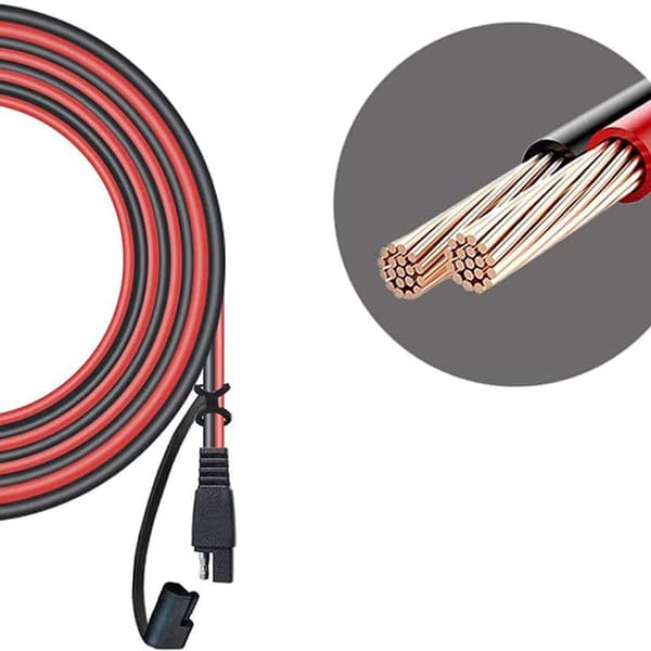 SAE til SAE forlængerkabel hurtigstik 14AWG til