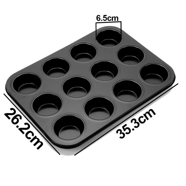Muffinform, non-stick muffinform, ideel til bagning til stil 3 KLB