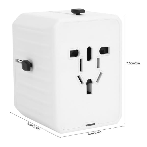 Universal adapter, stikkontakt, hurtigopladningsrejseadapter KLB
