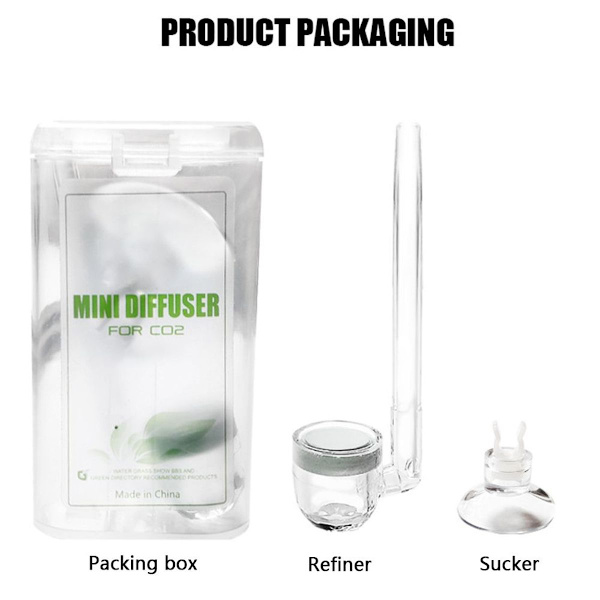 Akvarium CO2-diffusor 2 i 1 med integrert bobleteller M KLB