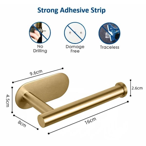 Toiletpapirholder SUS304 rustfrit stål, moderne rund papir
