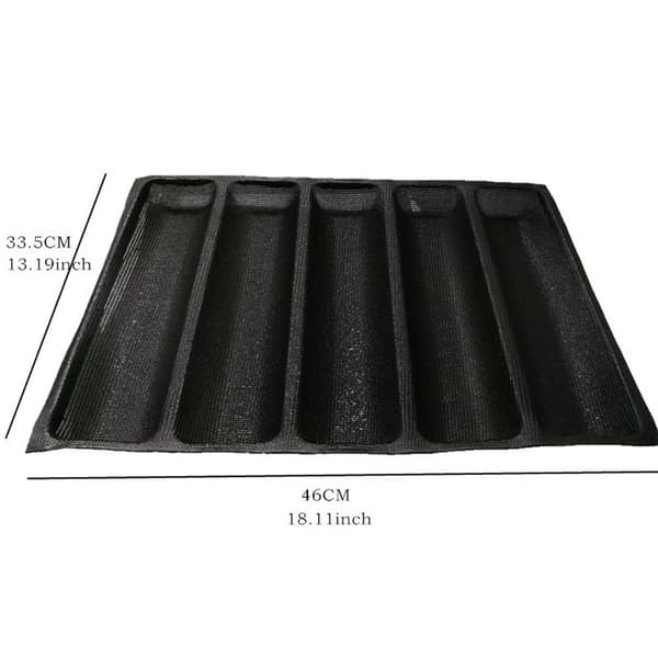 Silikone Baguetteform Non-Stick Perforeret Franskbrødsform