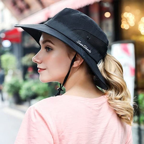 Solhatter kvinners UV-beskyttelse pakkbar solhatt KLB