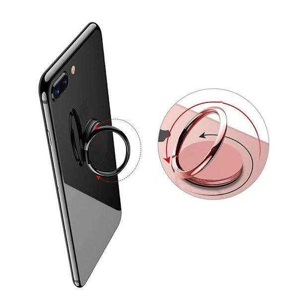 Mobiilipuhelimen rengaspidike, puhelimen rengaspidike - universaali 360° pyörivä älypuhelin