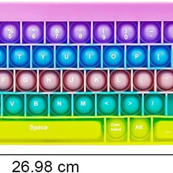 Pop It Fidget, Push Pop Bubble Fidget Sensory Rainbow KLB