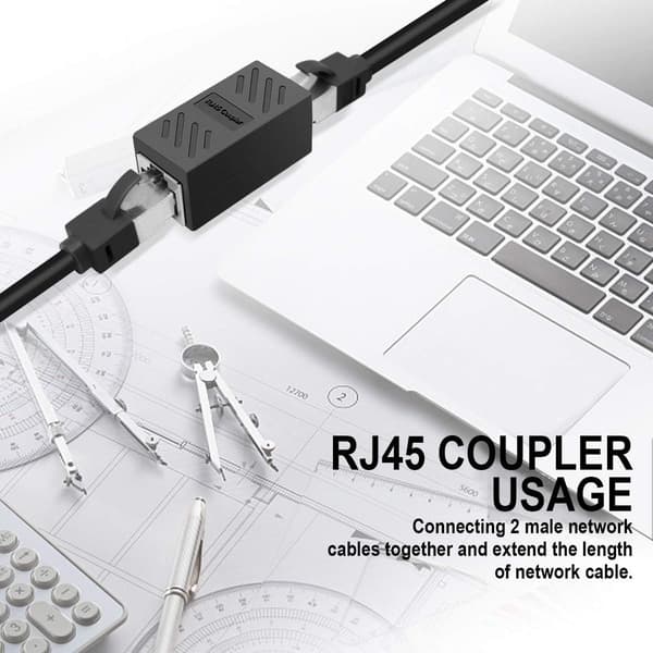 RJ45-liitin, Ethernet-sovitin - 2 kpl