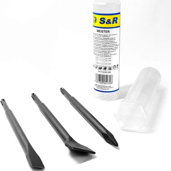SDS-plus mejselsæt (til beton og murværk, hammertilbehør)