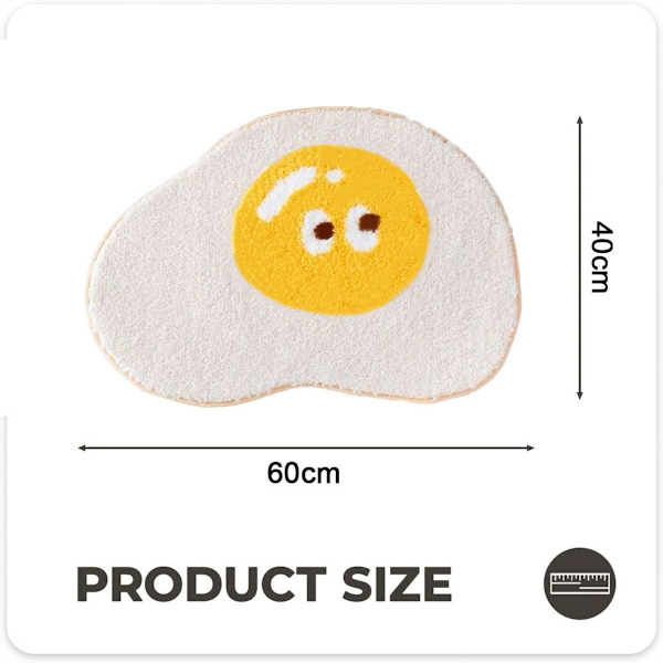 Cartoon Matta Pocherat Ägg Barn Golvmatta Entrématta