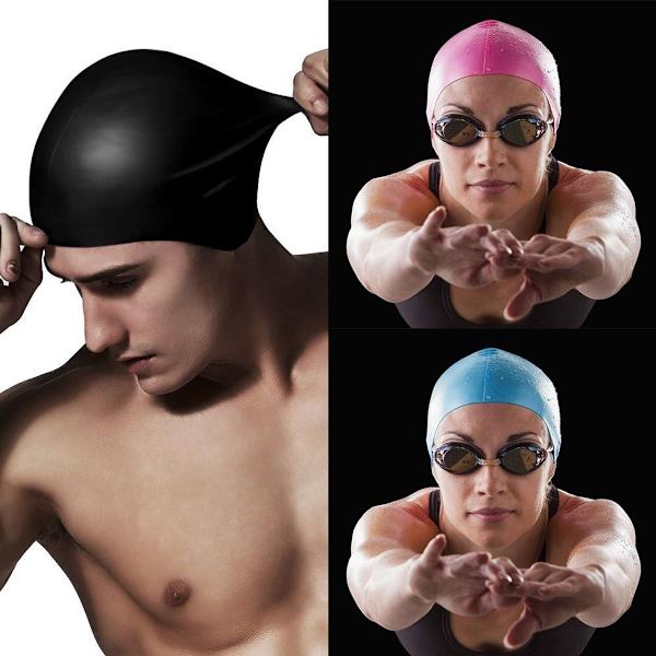 3-pack silikon simmössor, unisex, vattentäta, slitstarka, elastiska