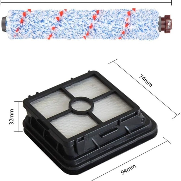 Bissell 1866 imurin lisävarusteet - rullaharja + suodatinsetti KLB