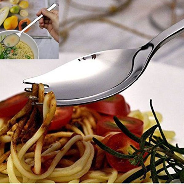 Sporks, pakke med 4, 1,6 tommer brede sporks lavet af 18/10 rustfrit stål