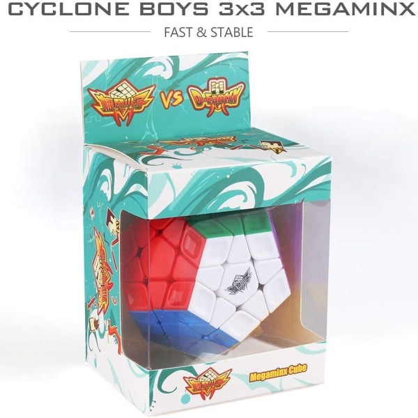 Cyclone Boys 3x3 Megaminx Stickerless Speed ​​Cube Pentagonal KLB