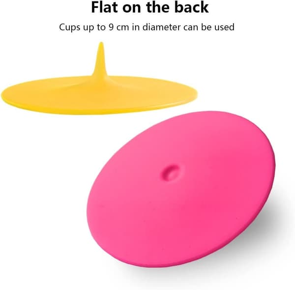 Kopplock (4-pack) Flerfärgade silikonlock för koppar, muggar, tekannor, flexibla kopplock Varma kopplock för kaffe och te