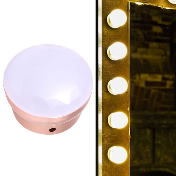 USB 10LED Smart Spegel Ljus Dimbar Makeup Lampa KLB