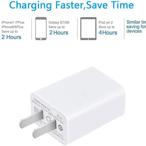 USB vægoplader 2-pak - Hurtigopladeradapter