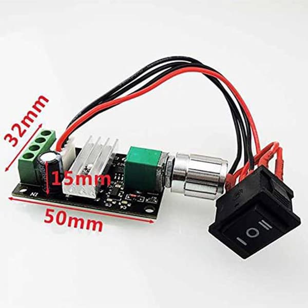 DC 6V 12V 24V 3A 80W DC Motor Speed Controller (PWM) justerbar