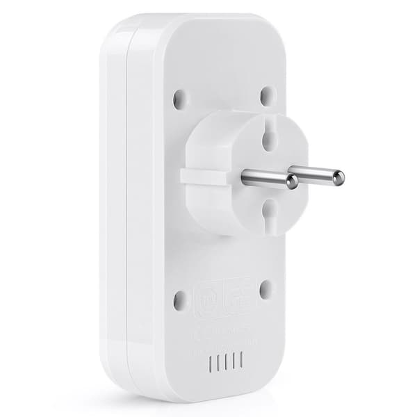 Europeisk stil Dual USB 5V 2A stikkontakt adapter