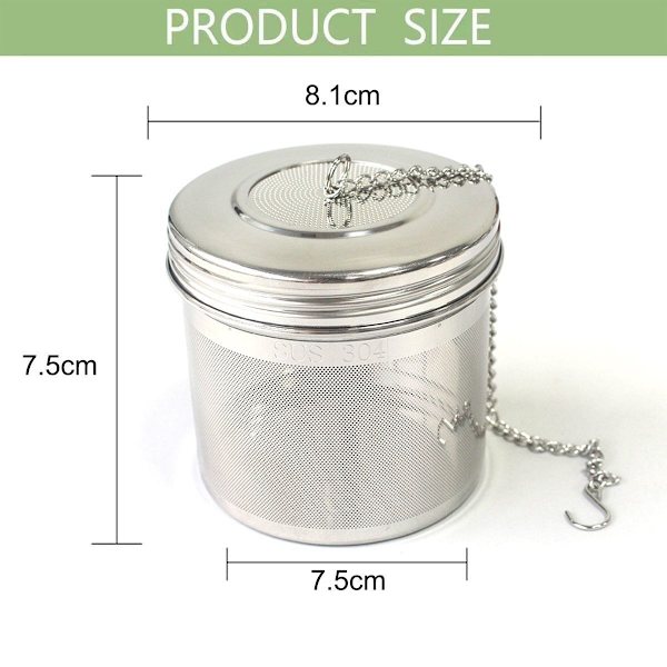 Tesil til løs te, 2 stk rustfrit stål te-infuser si, te-infusere - KLB