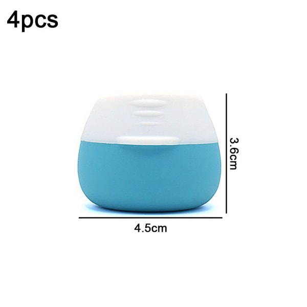 4 pieces 20ML travel packaging box silicone, medicine box blue KLB