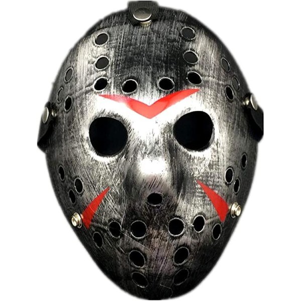 Jason Mask Halloween Kostym Skräck Mask Cosplay Kostym Mask Fest Maskerad Rekvisita Mask(B)