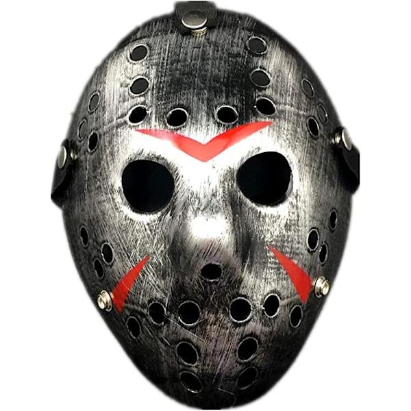 Jason Maske Halloween Kostyme Skrekkmaske Cosplay Kostyme Maske Fest Maskerade Rekvisitter Maske (B)