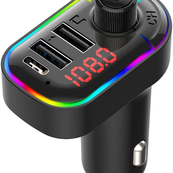 Bluetooth FM-sender til bil, Bluetooth 5.0 bil-adapter KLB