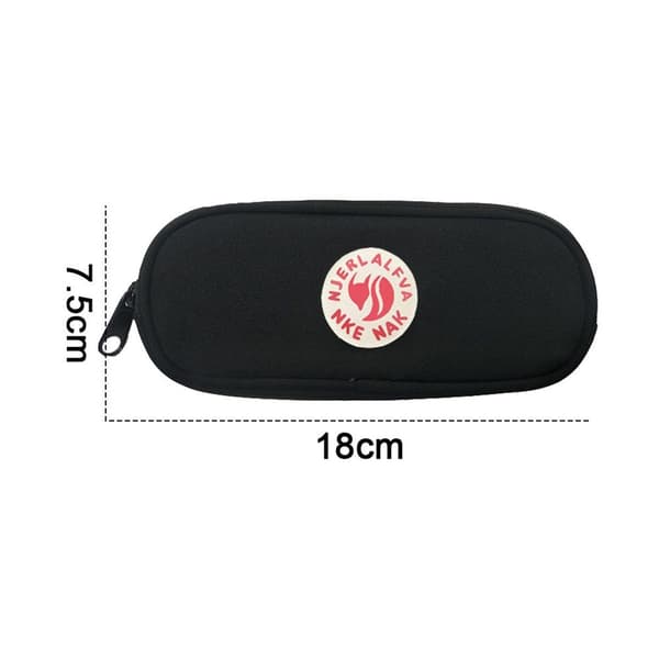 Unisex rummelig penalhus, ny enkel, sort KLB