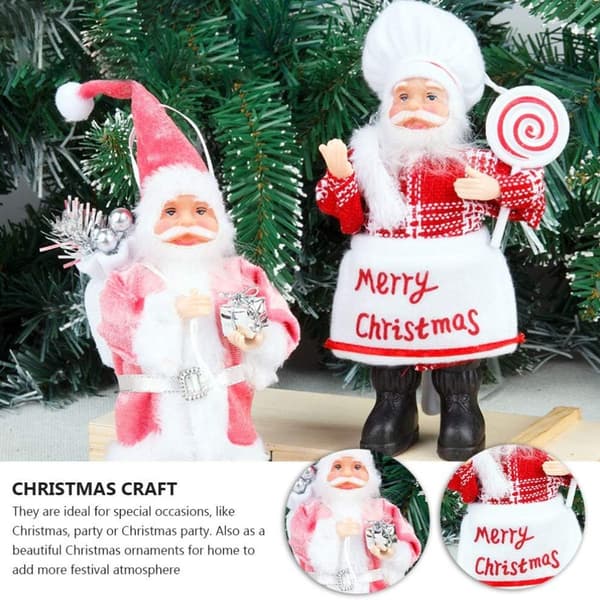 2-pack tomtar i plysch, julgransdekorationer KLB
