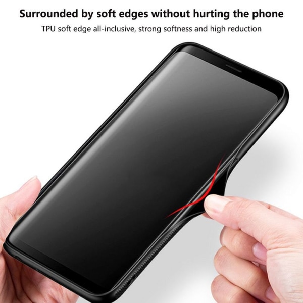 Case kompatibelt med Samsung Galaxy S10 Plus case - 9H härdat glas