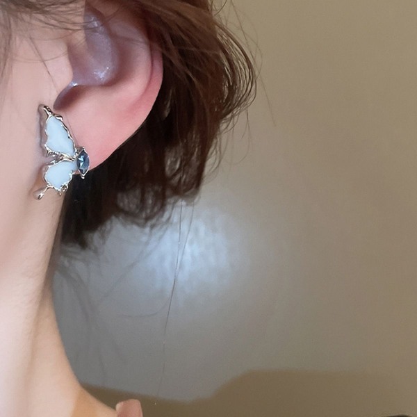 Øreringe til kvinder Silver Needle Pearl Ring Drop Pendant Ear Style4 KLB