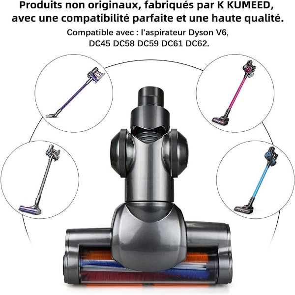 Reservebørste for Dyson støvsuger V6 - elektrisk børste for Dyson V6 KLB