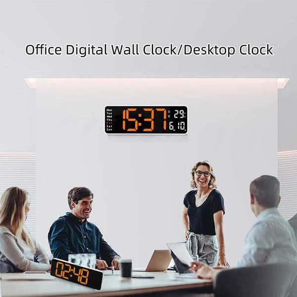 Datum och temperaturvecka, digital klocka med stor display