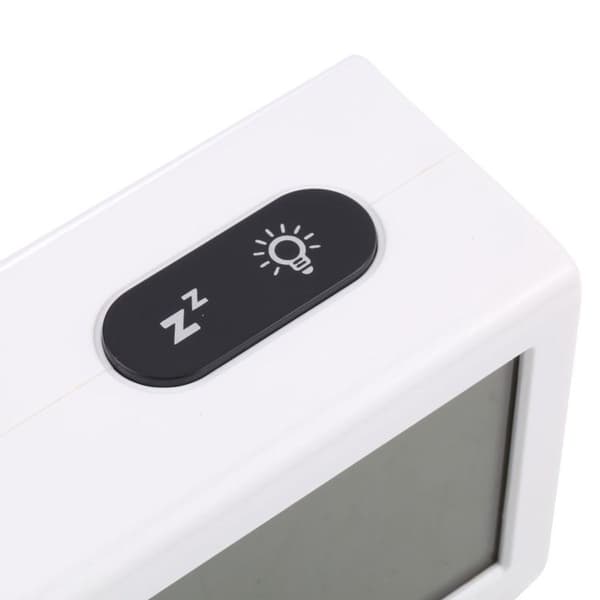 AQ122 Väckarklocka med LED-display (Färg: Vit)