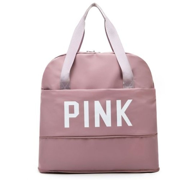 B-829 multifunktionel, udvidelig vandtæt rejsetaske håndtaske (sakura pink)