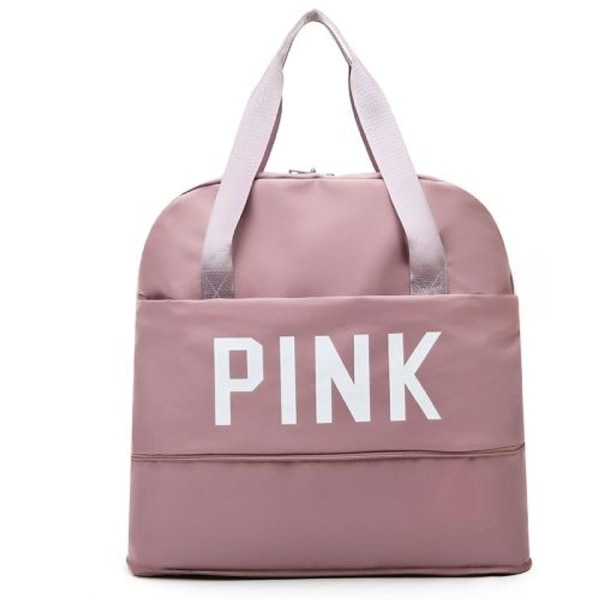 B-829 Multifunktionell Expanderbar Vattentät Resväska Handväska (Sakura Rosa)