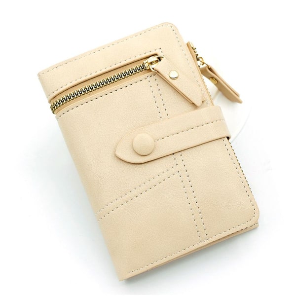 Liten lommebok for kvinner PU-skinnkortholder Mini off White