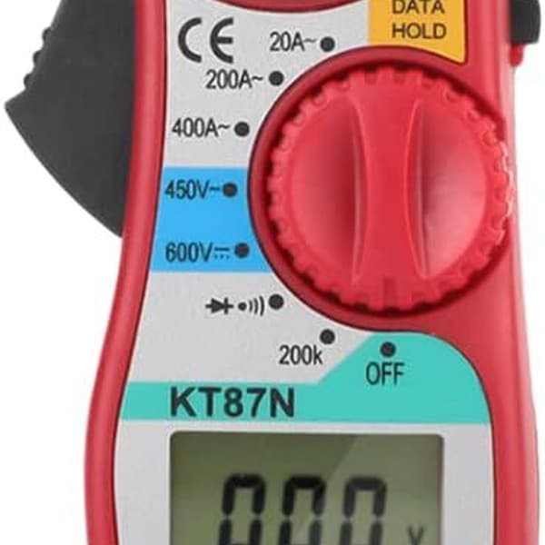 Multimeter, digital strømtangstester, tangamperemeter, DC/AC spænding